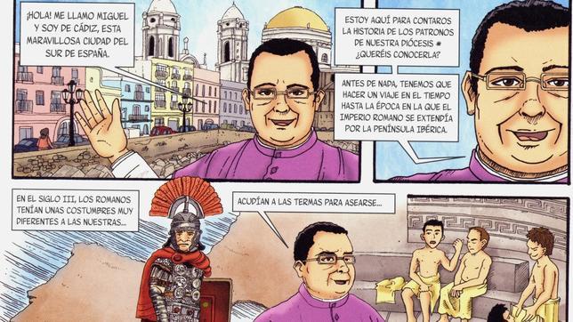 Los patronos de Cdiz se convierten en personajes de cmic