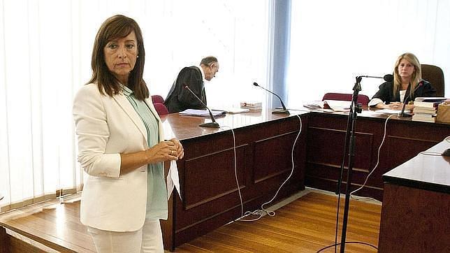 Pilar Sánchez, en los juzgados de Jerez