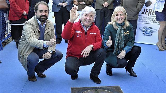 Ángel Nieto inaugura el Paseo de la Fama en Jerez  