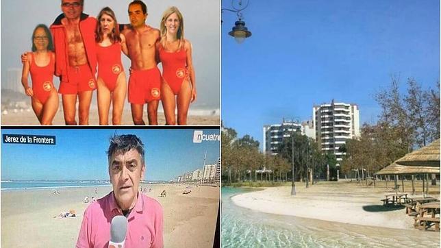 Bromas en las redes a cuenta de hacer una playa en Jerez «con su agua, su arena y su chiringuito»