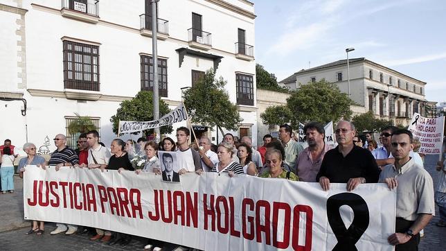 Manifestación pidiendo justicia en el 'Caso Holgado'