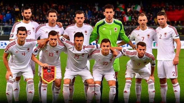 La selección de Albania.