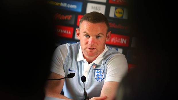 Wayne Rooney, en rueda de prensa.
