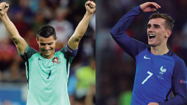 Cristiano Ronaldo y Antoine Griezmann.