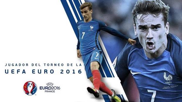 Griezmann, mejor jugador de la Euro 2016