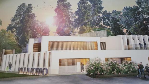 Infografía de la sala de velatorios que se va a construir en el cementerio de San Rafael