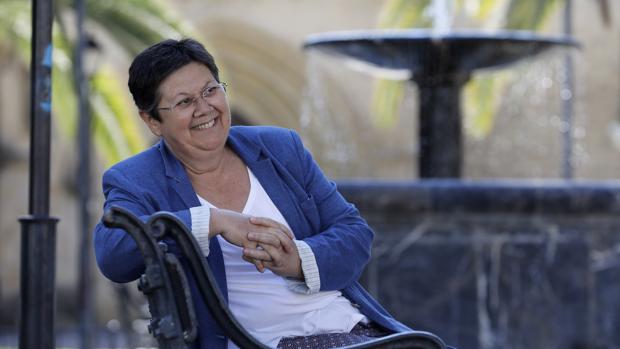 María José Notario, en la plaza de la Magdalena de Córdoba