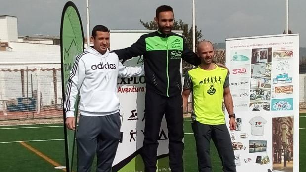 Podium masculino de la carrera