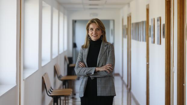 Rosa Gallardo, en la Escuela de Agrónomos