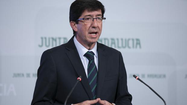 El vicepresidente de la Junta de Andalucía, Juan Marín