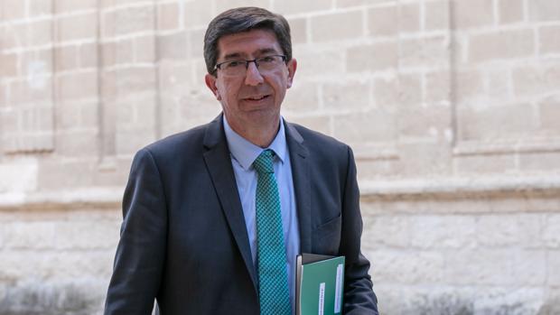 Juan Marín, en el Parlamento andaluz