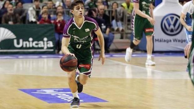 Lucas Muñoz, durante el partido ante el Obradoiro