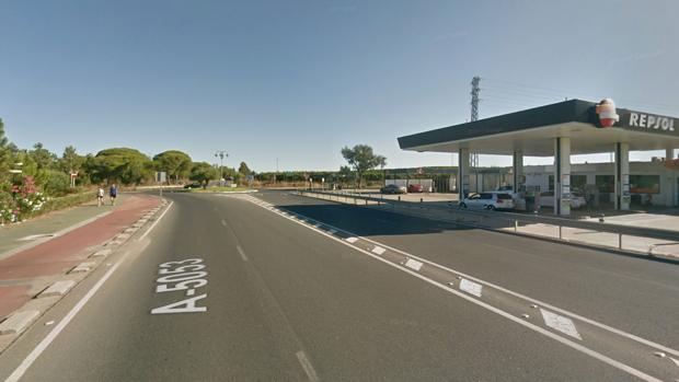 Carretera donde ha tenido lugar el accidente