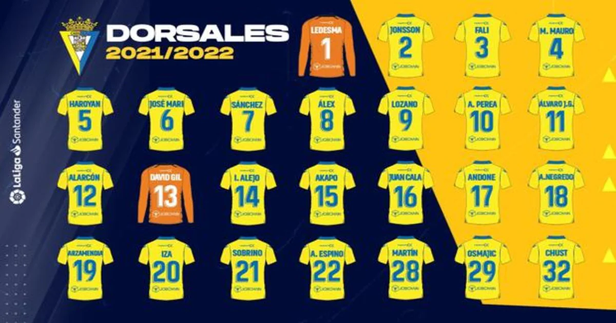 Dorsales cadiz cf 23/24