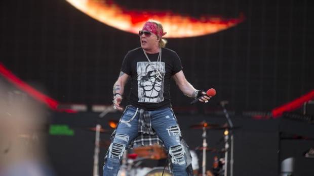 Axl Rose durante una actuación