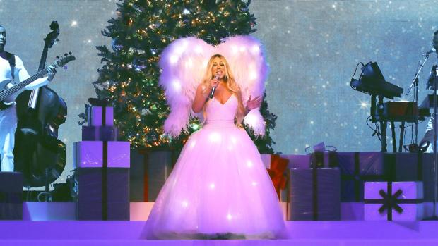 Mariah Carey, durante el concierto de esta noche en el Palacio de los Deportes de la Comunidad de Madrid