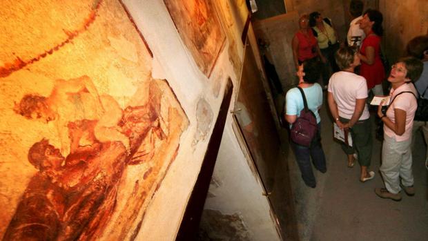 Frescos eróticos en el Lupanar de Pompeya