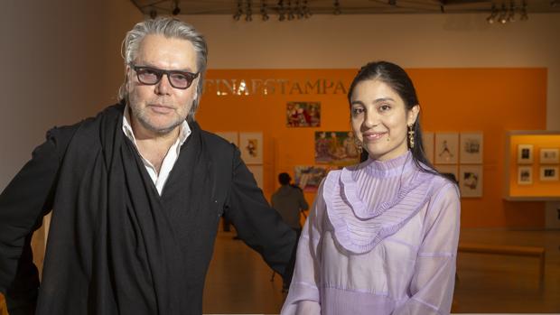 David Downton y Laura Gulshani, en el Museo ABC