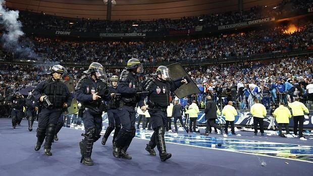 Incidentes en la final de la Copa francesa entre el PSG y el Marsella