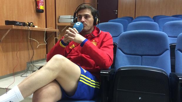 Íker Casillas, durante la entrevista en COPE