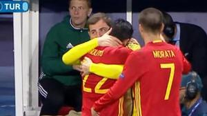 Nolito dedica su gol a Casillas