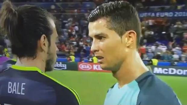Portugal-Gales: 
El sentido abrazo de Cristiano con Bale
