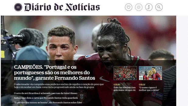 La prensa portuguesa orgullosa de su selección