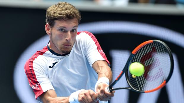 Pablo Carreño, durante su participación en el Abierto de Australia