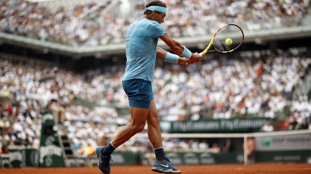 Rafa Nadal, durante la final de Roland Garros contra Thiem