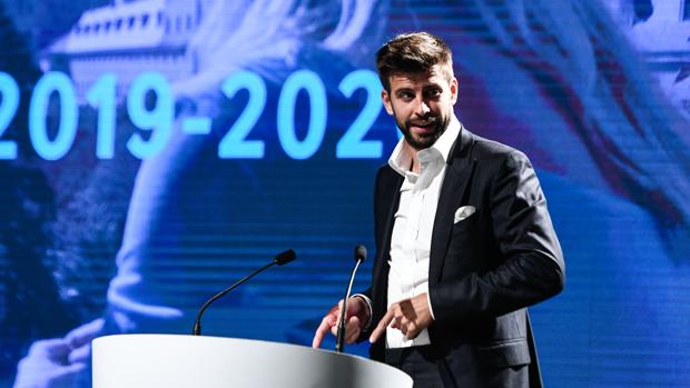 Piqué, durante la presentación de la Copa Davis en Madrid