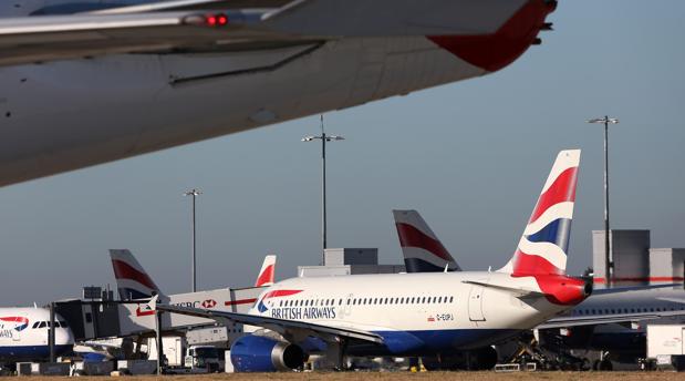 Aviones de British Airways en Heathrow