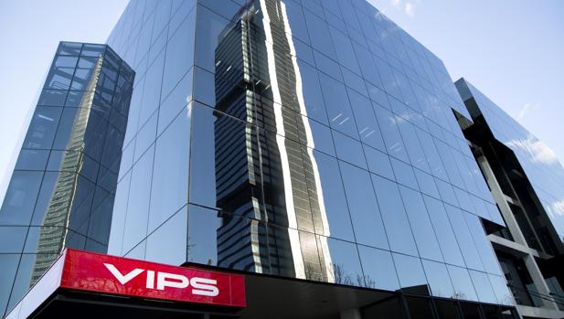 Fachada de la sede central del Grupo VIPS
