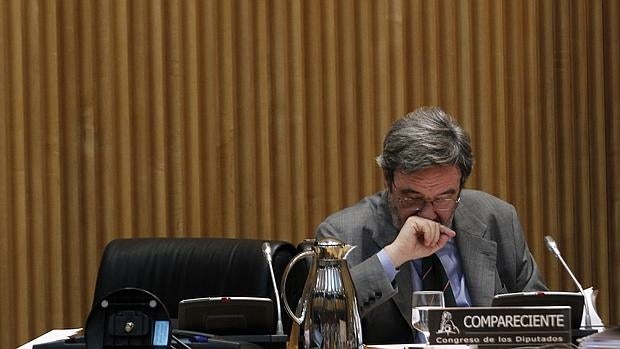 Narcís Serra, en 2014 en la comisión de Economía del Congreso