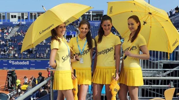 Azafatas en el Trofeo Godó de Barcelona