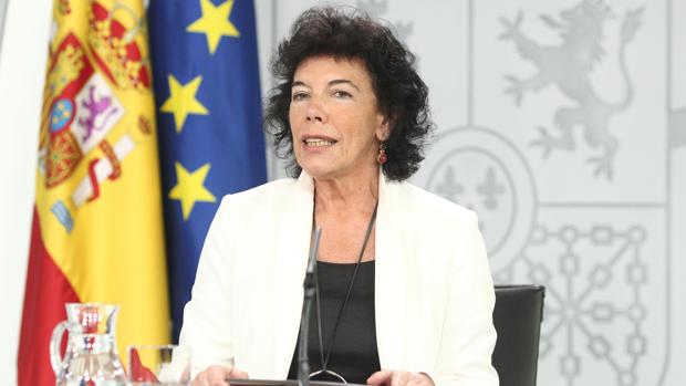 Isabel Celaá, portavoz del Gobierno y ministra de Educación