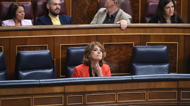 Dolores Delgado, en la sesión de control de hoy en el Congreso
