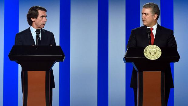 José María Aznar e Iván Duque