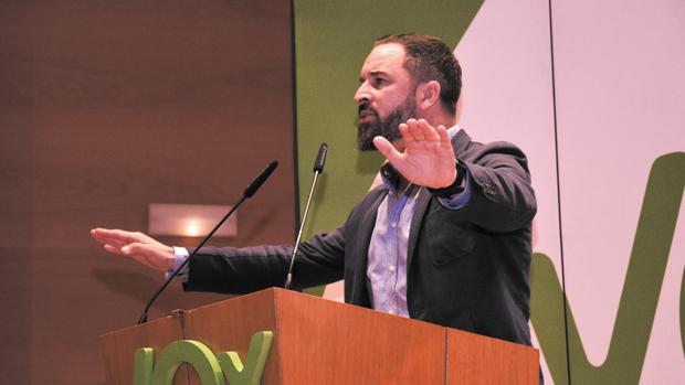 Acto de VOX en el Palacio Euskalduna (Bilbao) con el presidente del partido, Santiago Abascal