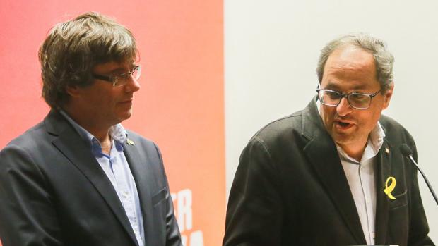 Carles Puigdemont y Quim Torra en Bélgica