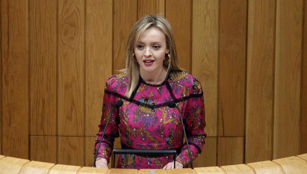 La conselleira de Política Social, Fabiola García, en el Parlamento