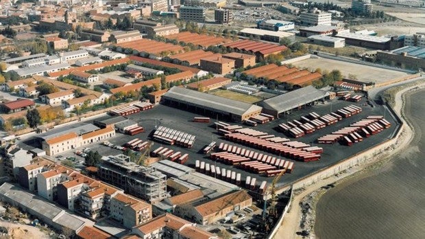 Vista aérea de las Cocheras de Buenavista