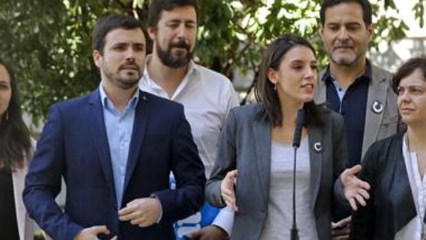 Alberto Garzón e Irene Montero