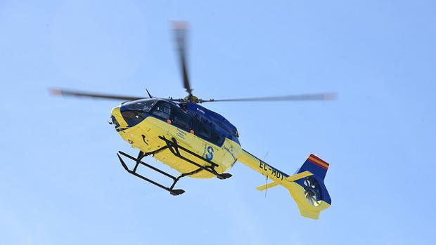 La persona que resultó herida tuvo que ser trasladada en avión medicalizado al hospital