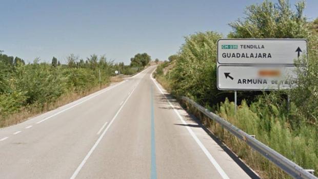 Carretera donde tuvo lugar el accidente de tráfico