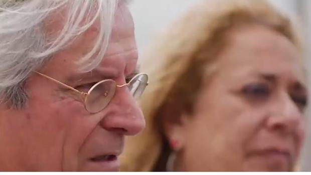 Javier Nart y la candidata en Las Palmas de Ciudadanos, Beatriz Correas