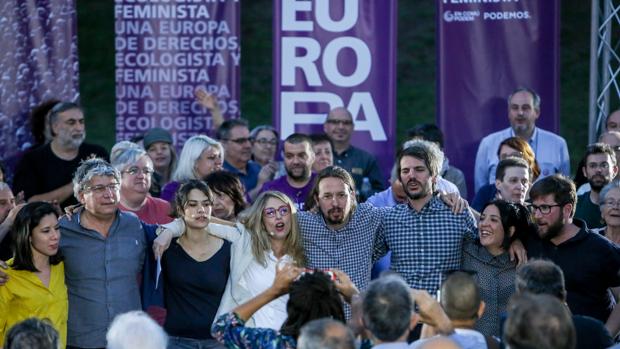 Pablo Iglesias, en un mitin en Madrid