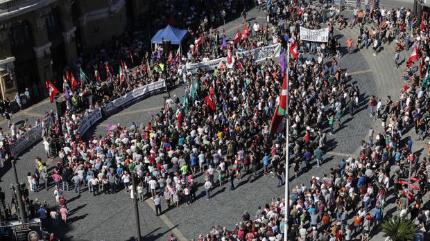 Los trabajadores del Metal vizcaÃno toman Bilbao para exigir mejoras laborales