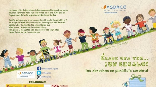 Portada del libro «Érase una vez... ¡un regalo! Los derechos en parálisis cerebral