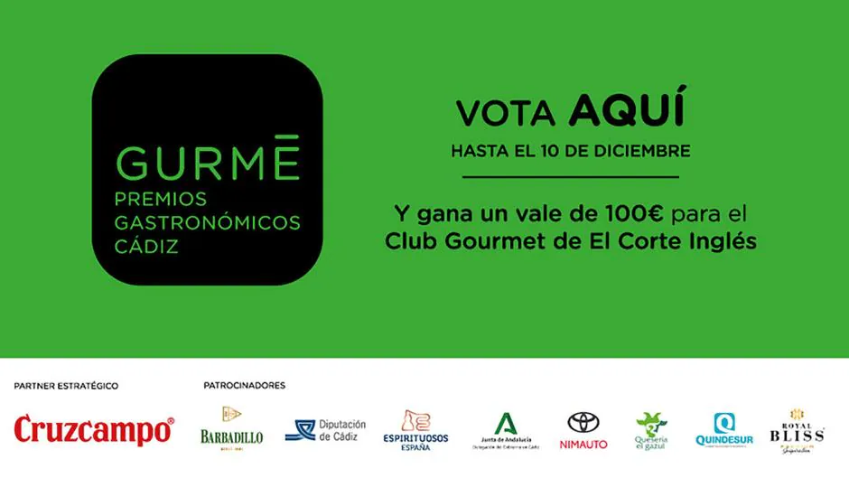 El día 27 se abren las votaciones para los Premios Gurmé Cádiz 2023