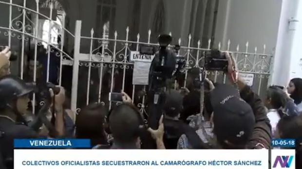 Entrada al hospital Vargas de Caracas, este jueves